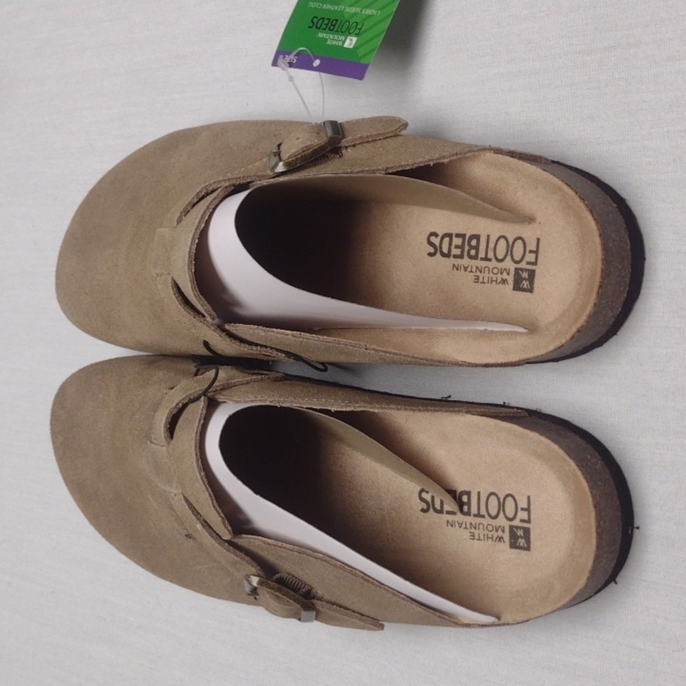 BARI LEATHER FOOTBEDS CLOG - Picture 3 of 4
